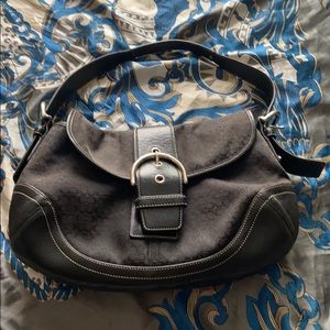Vintage Coach Soho bag -fabric/leather